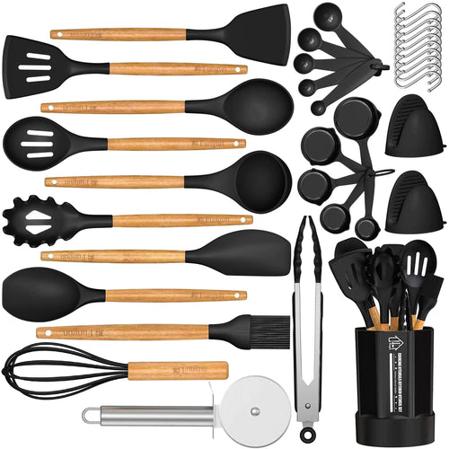 Premium Silicone Kitchen Cooking Utensil Set – 13 Pieces of Culinary Excellence